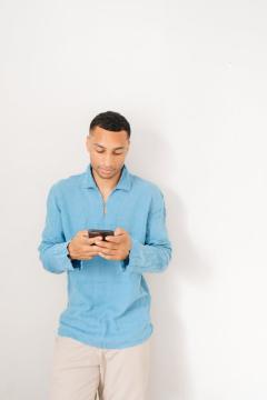 Man On a Mobile Calling us